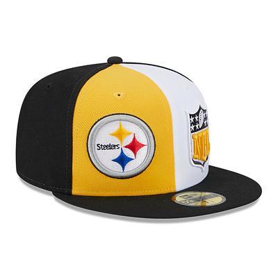 Men's New Era Gray/Black Pittsburgh Steelers 2023 Sideline 9FORTY Adjustable Hat