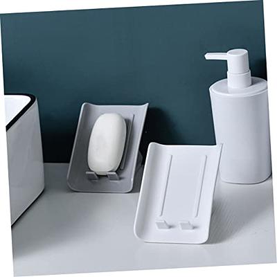 Alipis 2pcs Silicone Soap Dish Bathroom Soap Dish for Shower