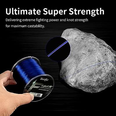 Monofilament Fishing Line 500M, Clear Premium Mono Nylon Fishing Leader  Line, Superior Strong and Abrasion Resistance for Freshwater Saltwater  Fishing