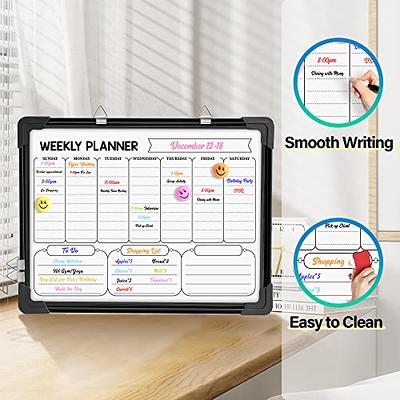 Nicpro Monthly Calendar Dry Erase Whiteboard for Wall, 12 x 16 inch Ma