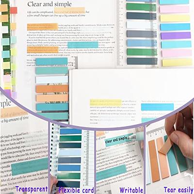 2000Pcs Sticky Tabs for Annotating Books, Clear Sticky Notes for Binders,  Page Markers for Notebooks, Multi-Colored Writable and Repositionable Book