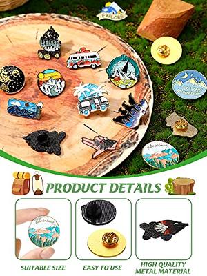  Hanaive 15 Pcs Outdoors Enamel Pins for Backpack