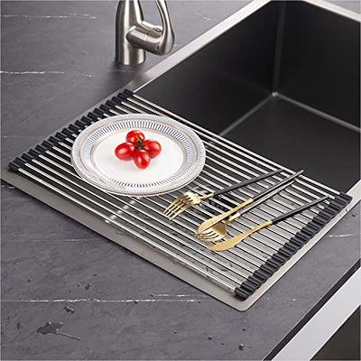 ZLR Silicone Dish Drying Mat for Kitchen Counter Small - Multi