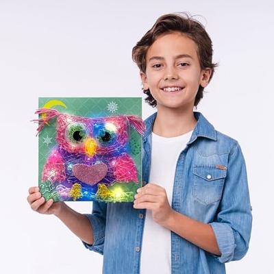 OFUN 3D String Craft Kits for Kids String Art Kit with Multi-Colored Led  Bulbs DIY