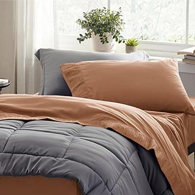 Danjor Linens Twin Sheets Set - Hotel Luxury Essential Bedding - 4 pc Soft  Bedding & Pillowcases Set