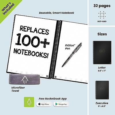 Rocketbook Smart Reusable Notebook - Dotted Grid Eco-Friendly