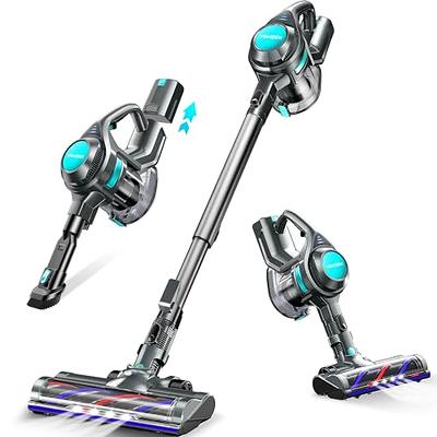 BuTure Cordless Vacuum Cleaner, 38Kpa Powerful Suction Stick Vacuum with  Colorful Animated Screen, Max 55min Runtime, Multi-Cone Filtration,  Handheld