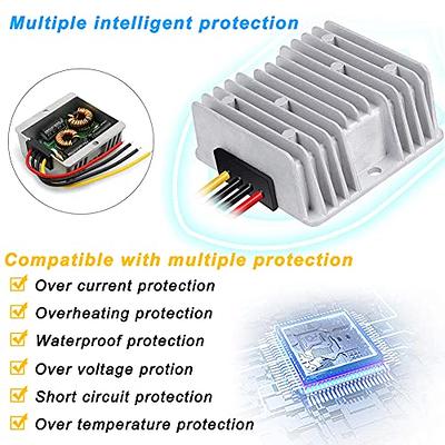 24V to 12V Converter DC DC Buck Converter Step Down 18V~35V Voltage Reducer  Waterproof Module Transformer (20A 240W)