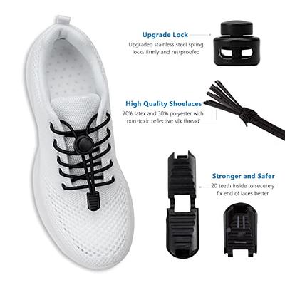 Elastic Shoelaces, No Tie Shoe Laces,Tieless Shoelaces for Kids and Adults  Black - Yahoo Shopping