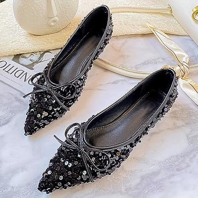 black flat dress shoes