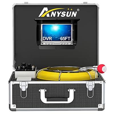 Sewer Camera 65ft Snake Cam with DVR Video Pipe Inspection Equipment 7 inch  LCD Monitor Duct HVAC 1000TVL Borescope Endoscope Waterproof Ip68 Cable 20M  (Free 8GB SD Card) - Yahoo Shopping