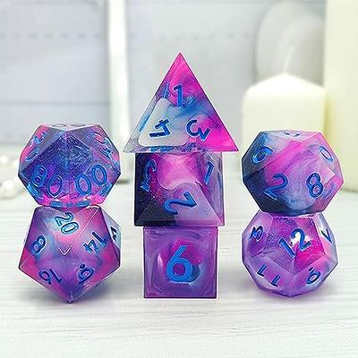 HyzaPhix 7 Shapes Dice Resin Molds Polyhedral Dice Silicone Mold