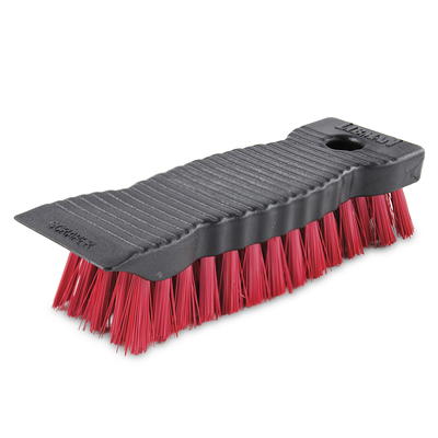 Libman Floor Scrub Brush with Steel Handle and Scraper, 1.3 inch