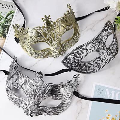 Yunsailing 40 Pcs Masquerade Mask Vintage Antique Mask Venetian Mask for  Men Women Parade Party Performance Bar Carnival (Gold, Silver) - Yahoo  Shopping