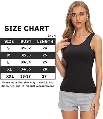 BQTQ 5 Pcs Tank Tops For Women Undershirt Sleeveless Under Shirts Tank Top