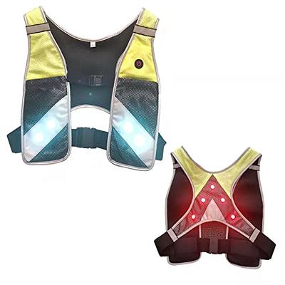 1pc LED Reflective Vest, High Visibility Night Cycling Running Gear, With  USB Charging Cable And Chest Waterproof Mobile Phone Pocket, Running Light  With Built-In Light Control Switch, Charging 2 Hours Can Continue