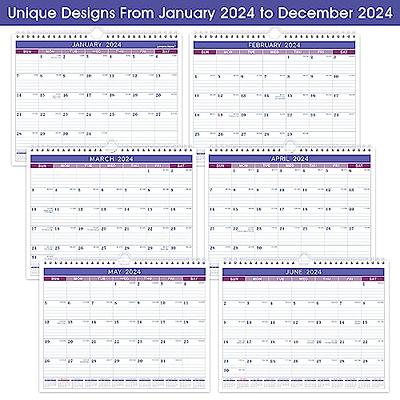 Wall Calendar 2024-2024 Calendar, Jan.2024 - Dec. 2024, 11 x 8.5