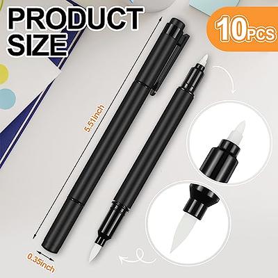 Qilery 10 Pcs Embossing Pen, Black Dual Ended Embossing Pens 5.5