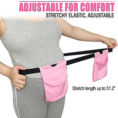 Mastectomy Drain Holder Adjustable Drain Pouch with Shower Bag Mastectomy  Breast Shirts with Drain Pockets Mastectomy Tummy Tuck Recovery Supplies  (Black, Blue, Two Pockets) Two Pockets Black,blue