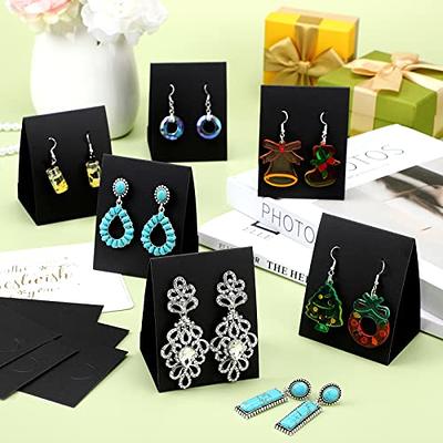 100 Pcs Standing Earring Display Cards- Earring Holder Cards for
