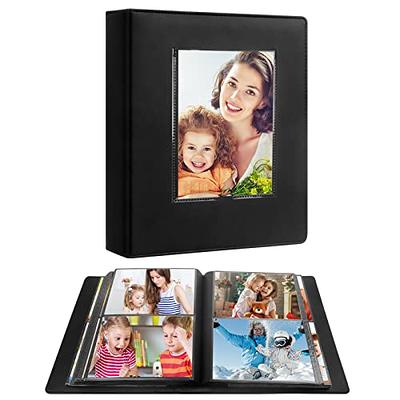 1DOT2 Luxury Fabric Photo Album 4x6 With Writing Space Acid Free Pockets  Holds 300 Photos with Memo, 3 Per Pages Photobook Album for Wedding  Vacation