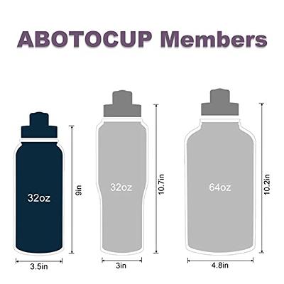 ABOTOCUP 32oz Insulated Water Bottle with No Sweat, Large Sport Water  Bottles Keep Cold 12h & Hot 24h, Water Bottle BPA Free Double Wall  Leak-proof