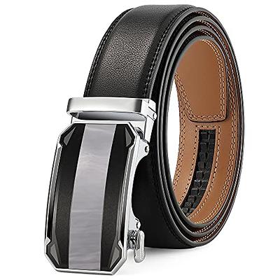 通用 2 Pack Leather Belt keepers+1 Solid Brass buckles,elastic Leather Belt Loop Keepers Keychain for Men and Women (Brown)