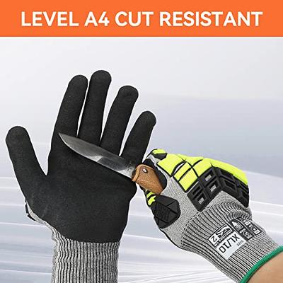 Safety Gloves Construction  Cut Resistant Mechanics Gloves - Work