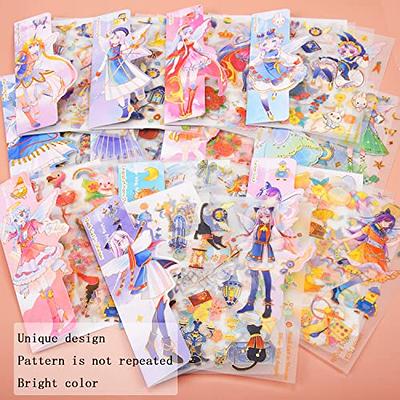 Maidston Washi Stickers Set Vintage Aesthetic for Journaling Kawaii Korean Scrapbooking Supplies Lady Animal Retro Scene DIY Diary Planner Laptop