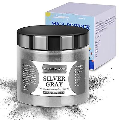 Black Mica Powder | Skin Safe, Fine Pigment Powder for Epoxy Resin, Body Butter, Lip Gloss, Candle Color Dye, Soap Colorant & Slime Pigment Dust —