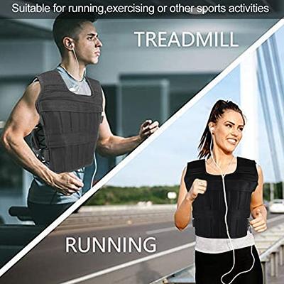  Adjustable weighted vest with weights included Strength  training vests for men women workout Body weight jacket for exercise  running with belt and shoulder pads(Vest with 12 Iron bars Total 7lb) 