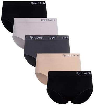 Reebok Women's Underwear – 5 Pack Plus Size Seamless Hipster Briefs  (XL-3XL), Size 3X, Black/Light Rose/Blackened Pearl/Tan/Black - Yahoo  Shopping