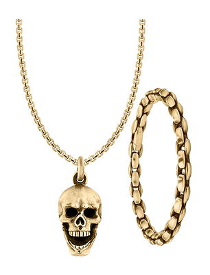 Metal chain Skull