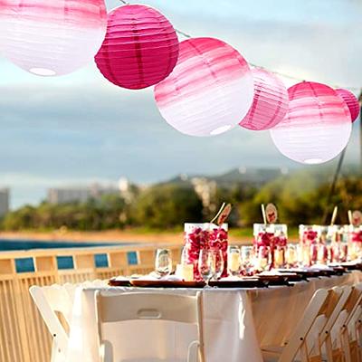 Tie Dye Paper Lanterns & Table Cover Set - Party Decorations for