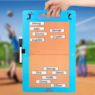 HIGHRAZON Volleyball Coaches Clipboard, Double-Sided Dry Erase Coach  Clipboard, Volleyball Whiteboard for Coaches, Lineup White Board with  Marker for Coaches Gift - Yahoo Shopping