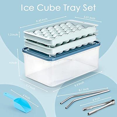 Round Ice Cube Mold, Mini Circle Ice Cube Tray, Clear Ice Ball Maker Mold  Making 1.2 inch X 66 Pcs Small Ice Ball Suitable for Iced Whiskey,  Cocktails, Coffee, Mini Fridge (2