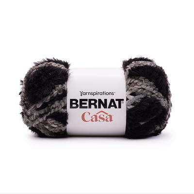Bernat Blanket Coal Black #6 Super Bulky 10.5oz 220 yd 100% Polyester Yarn
