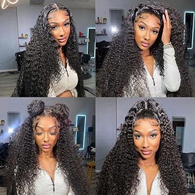 Water Wave Lace Front Wigs Human Hair Pre Plucked 13×4 Brazilian Wet and  Wavy Lace Front Human Hair Wigs for Black Women 150% Density Natural  Hairline Wigs (18 Inch, 13X4 Water Wave) 