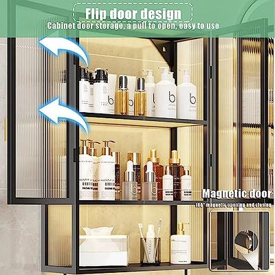 Wall Mounted Bathroom Storage Medicine Cabinet with Towel Bar