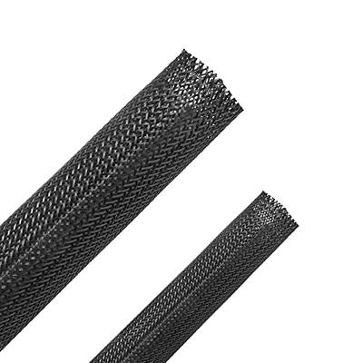 PET Expandable Braided Sleeving 25Ft-1.25 inch Wire Loom, Aibole Braided  Cable Sleeve Wire Wrap,Black - Yahoo Shopping