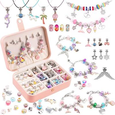 150PCS Charm Bracelet Making Kit Jewelry Making Unicorn Gifts for Teens Girls  Crafts 8-12 Years - Christmas Gift Idea for Teen Girls 