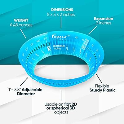 Koala Tools - Mini Ring Ruler for Circle Templates and Surfaces, Circular  Ruler with 1 to 3.5-inch Adjustable Diameter, Geometric Tool for Drawing  Circles - Yahoo Shopping