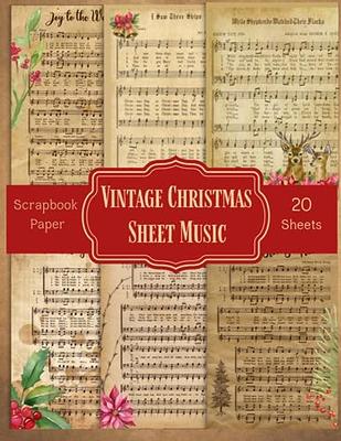 20 Sheets Vintage Music Paper Music Sheets Music Paper for Crafting 