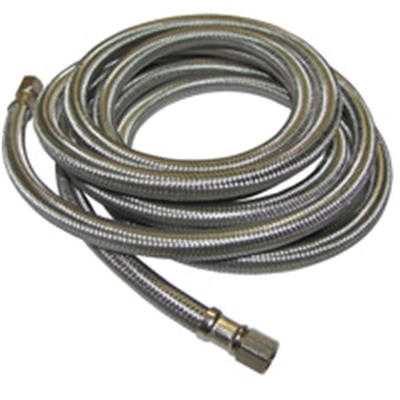 Plumbshop 1/4 in. Compression x 1/4 in. Compression x 72 in. Length Braided  Stainless Steel Ice Maker Supply Line PLS0-72IM F - The Home Depot