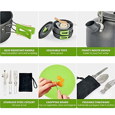 Camp Cookware Set Camping Cooking Set Portable Mess Kit