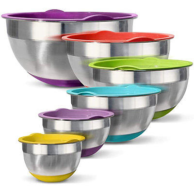  Crestware 16-Quart Stainless Steel Mixing Bowl: Home