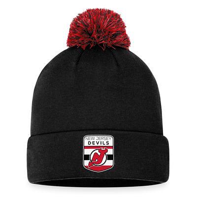 NHL New Jersey Devils Defender Flex Fit Hat, Men's, Medium/Large, Black