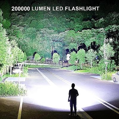 Led Brightest Flashlights High Lumens Rechargeable, 250000 Lumens