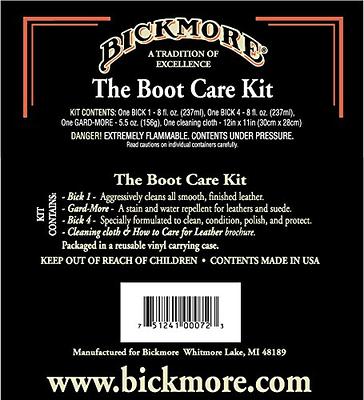 Bickmore Boot Care Kit - Bick 1 Bick 4 & Gard-More - Leather Lotion Cleaner  Conditioner & Protector - for Cleaning Softening and Protecting Boots Shoes  Handbags Purses Jackets and More - Yahoo Shopping