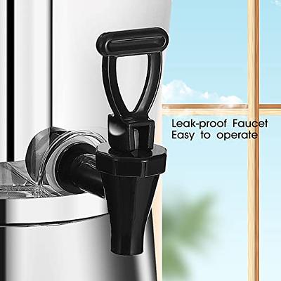 Estilo 1 Gallon Single Beverage Drink Container Dispenser On Metal Stand  with Leak free Spigot, Clear 